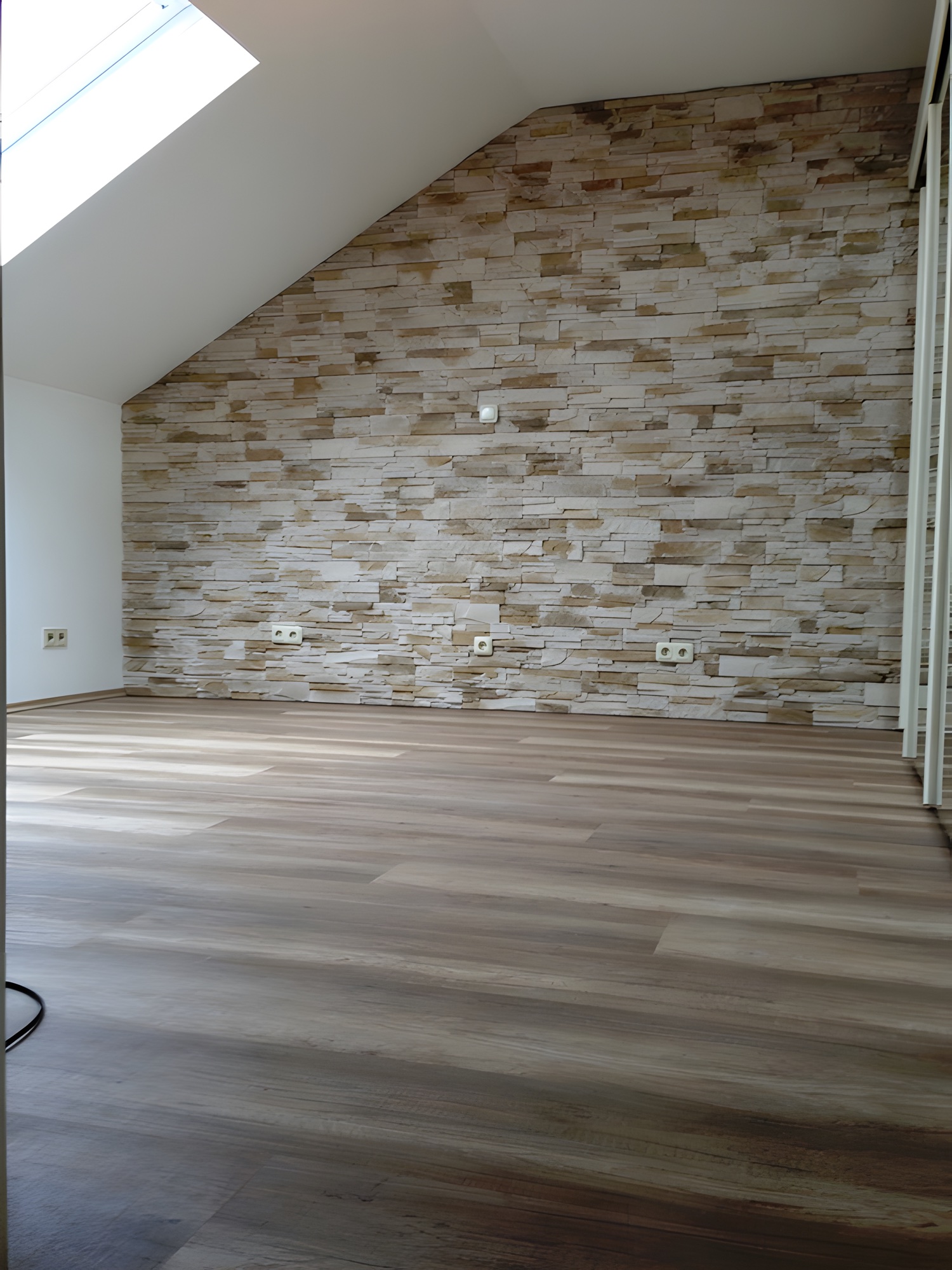 Steinverblender als Akzentwand